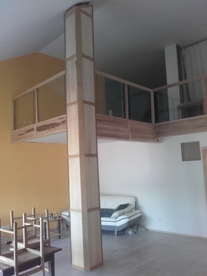 Rambarde bois et verre