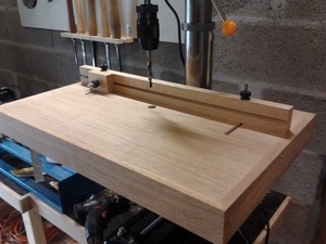 Table pour perceuse a colonne