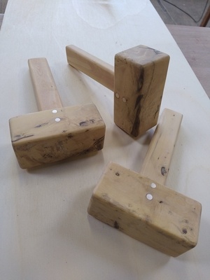 Quelques petits maillets en buis