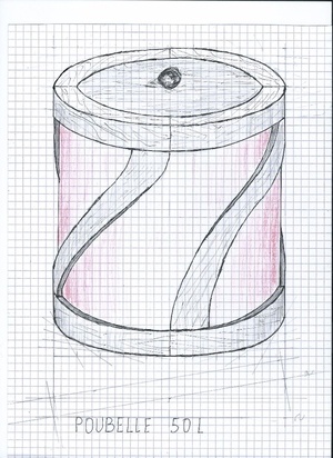 Épure type poubelle debillardee