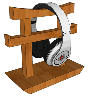 Porte-Casque en forme de Torii