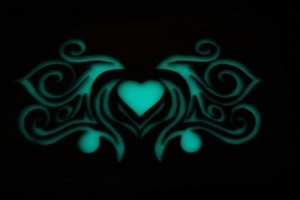 Essai de tableau lumineux bois epoxy