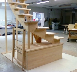 Escalier pour un petit duplex