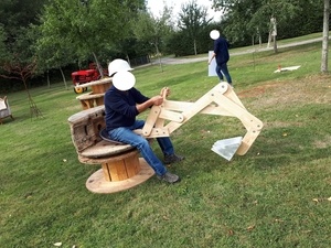 Pelleteuse enfants et grands enfants