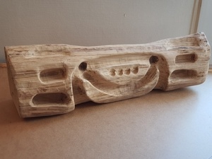 Heureuse planche d'escalade