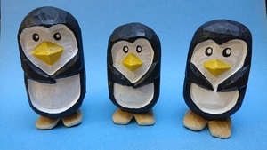 Sculpture de manchots / pingouins