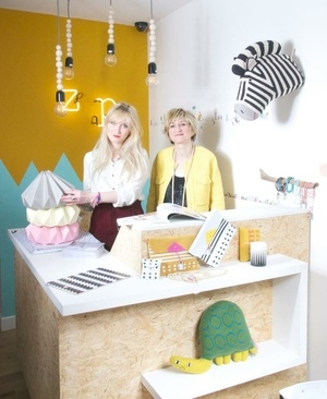 Comptoir de boutique de déco enfant