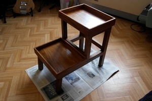 Étagère porte plantes 100 % en orme