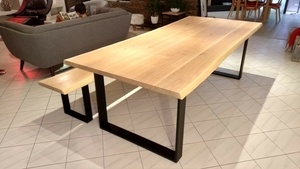 Table et banc live edge