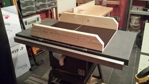 Chariot pour ma nouvelle scie circulaire sous table