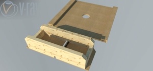 Plan gabarit queues droites 10 mm