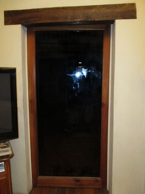 Porte coulissante vitrée