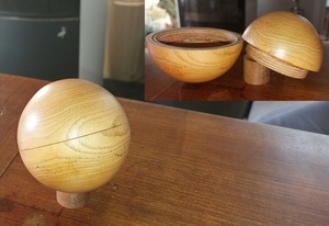 Une sphère creusée et filetée