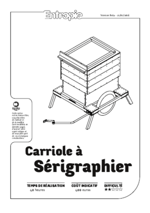Carriole à sérigraphie