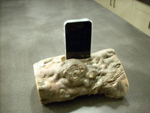 Amplificateur de son  iphone rustique et naturel