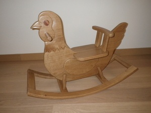 Poule à bascule en Chêne