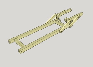 Bras ajustable pour rallonge de dégauchisseuse