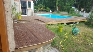 Terrasse bois différents niveaux et méthodes de supports