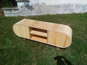 Un meuble télé tout arrondi