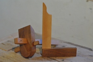 Trusquin et équerre