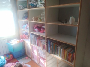 Bibliothèques en méla pour ma fille