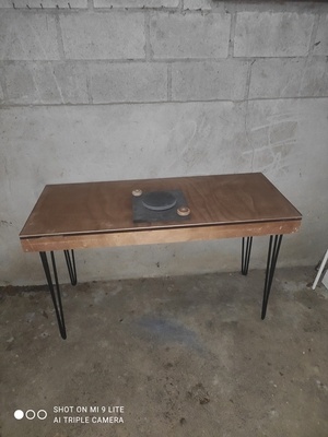Table et plateau tournant poterie