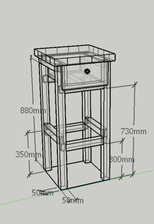 Meuble haut style indus