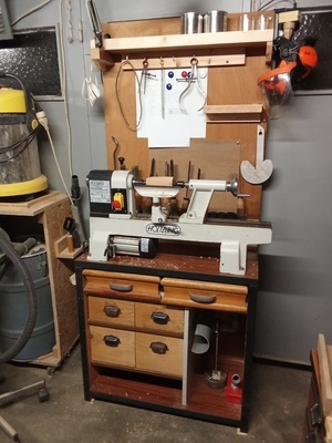 Tour à bois installé