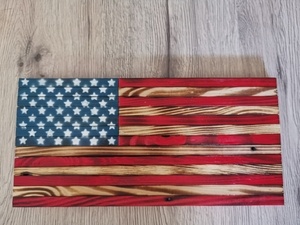 Drapeau américain rustique en bois de palette