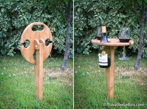 Une table pliante pour apéro pique-nique