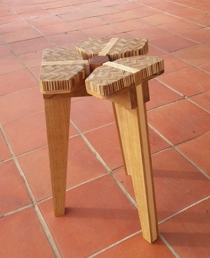 Tabouret trèfle