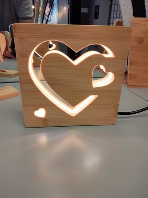 Lampe coeurs