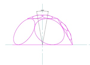 Étude de conception d'une géode par des cercles