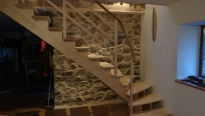 Escalier rampe débillardée ratée