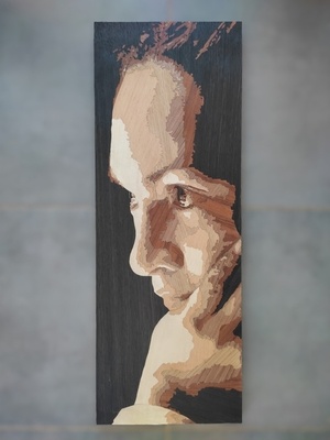 Marqueterie - Les réflexions d'Elise - 80cm x 29cm