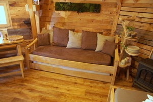 Lit-canapé pour cabane insolite