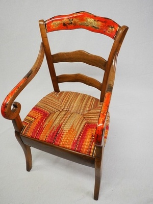 Revisite d'un fauteuil en noyer