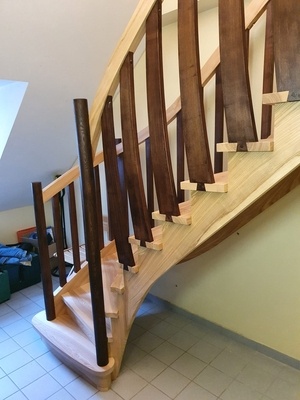 Escalier quart tournant