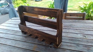 Porte bouteilles et verre à pieds