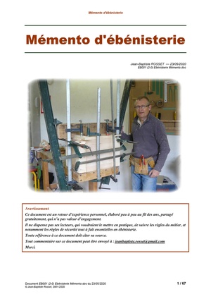 Mémento d'ébénisterie