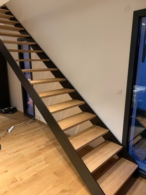 Escalier bois et métal