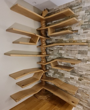 Etagères arbre pour baskets - tronc en spirale