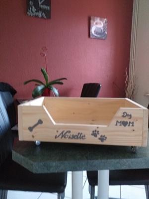 Panier lit sur roulettes