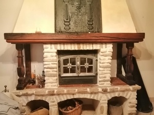 Habillage de cheminée pour insert deville