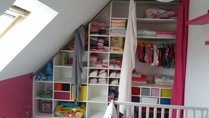 Dressing Chambre enfant mansarde et deco