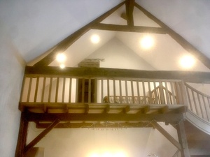 Fabrication et pose garde corps en chêne