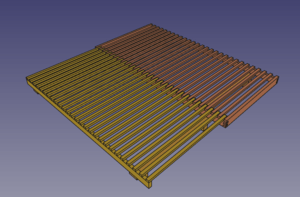 Vue en perspective (lit ouvert)