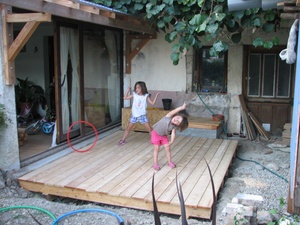 Terrasse en mélèze