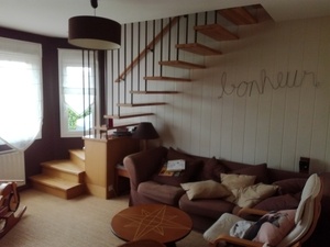 Escalier sans limons apparents