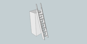 Echelle de meunier à pas Japonais